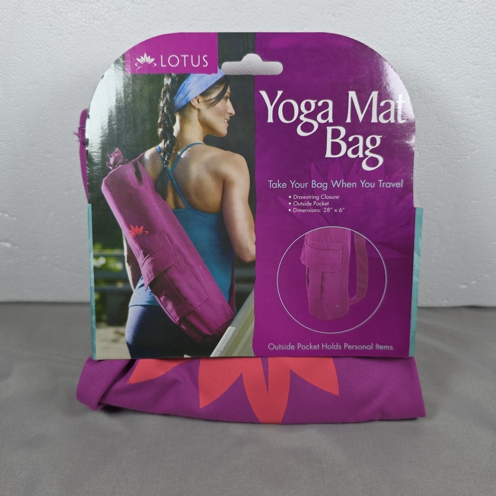 Lotus Yoga Mat Carrier 28" x 6" Radiant Orchid
